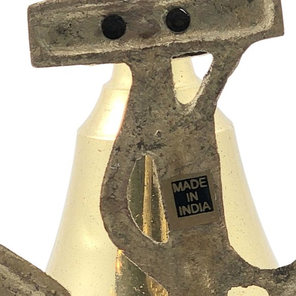 Nautical Decor Antique Anchor Bell Maritime Brass Bronze Wall Mount India 4" - Picture 5 of 5